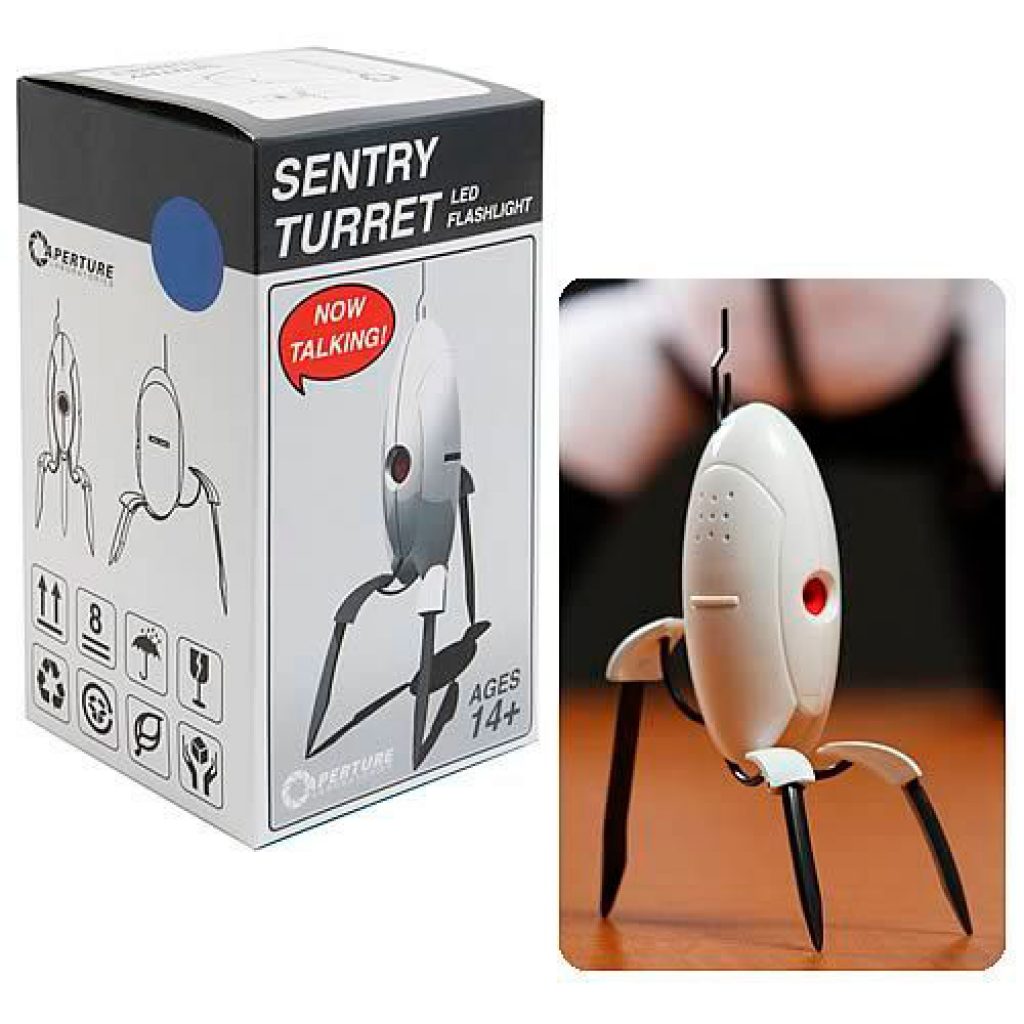 Portal 2 sentry turret motion activated desk defender with 11 speaking functions usb powered фото 80