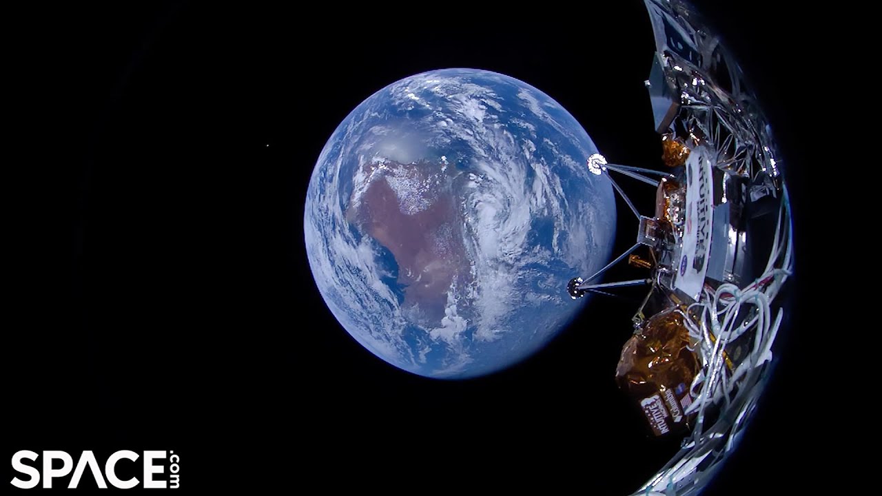 Llegan las primeras fotos de la Tierra tomadas por el aterrizador lunar Odysseus